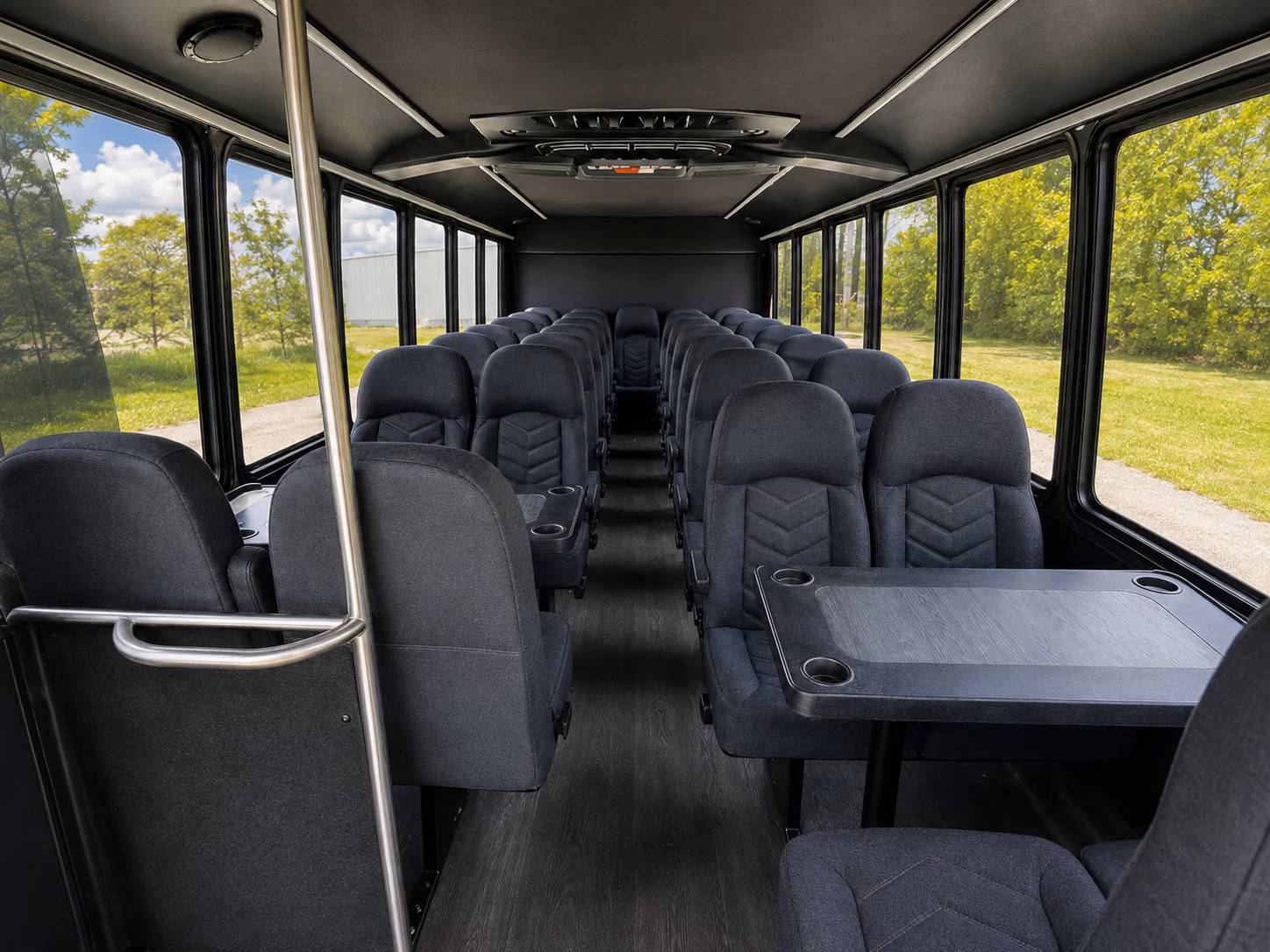 warren 15 passenger minibus interior