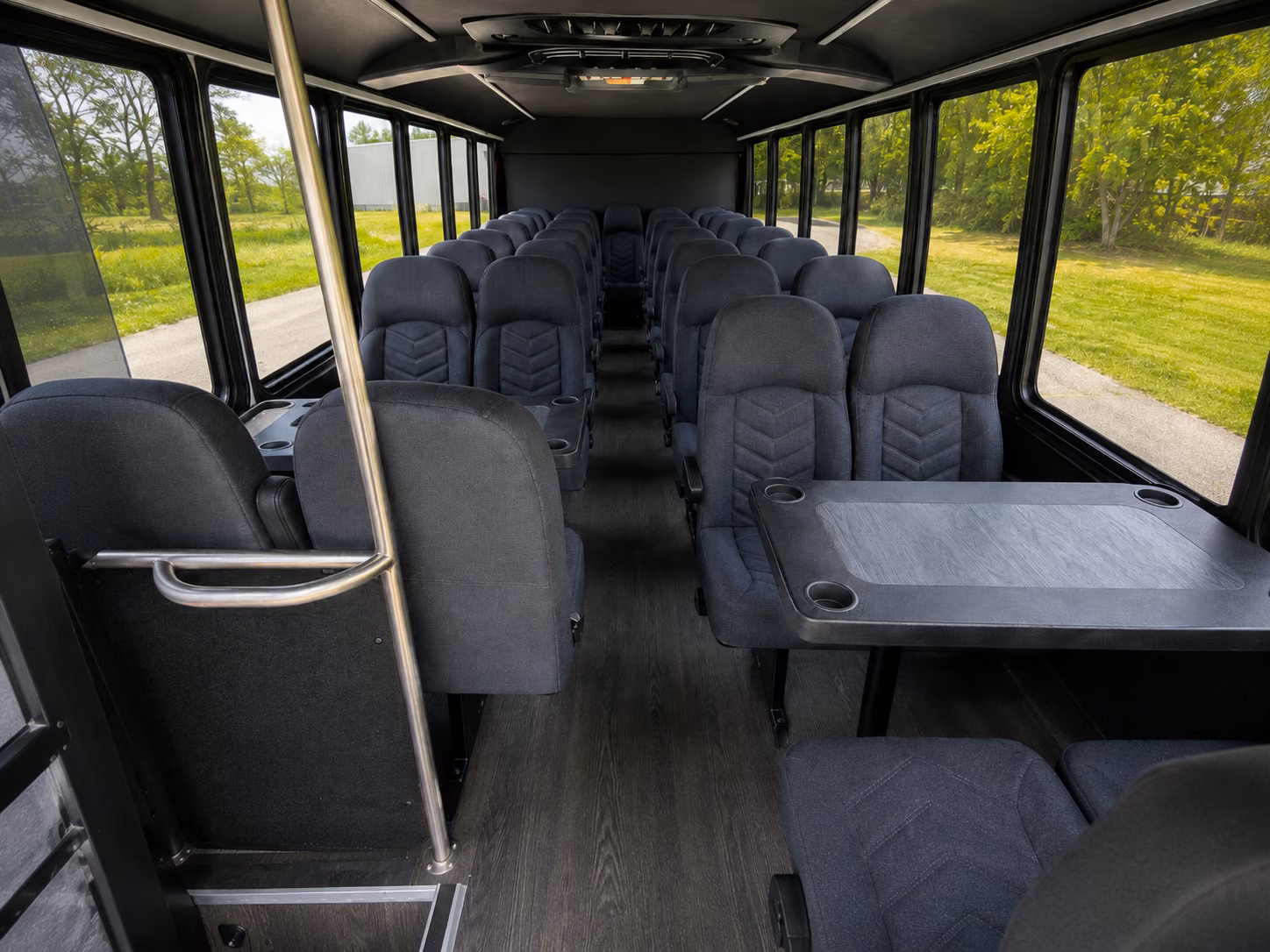 warren 20 passenger minibus inside