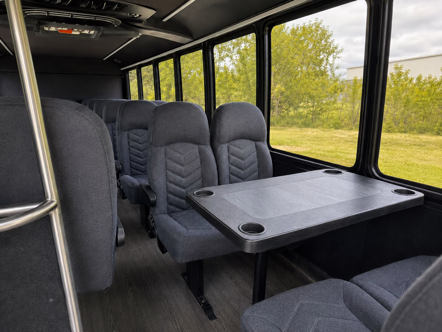 warren 20 passenger minibus interior