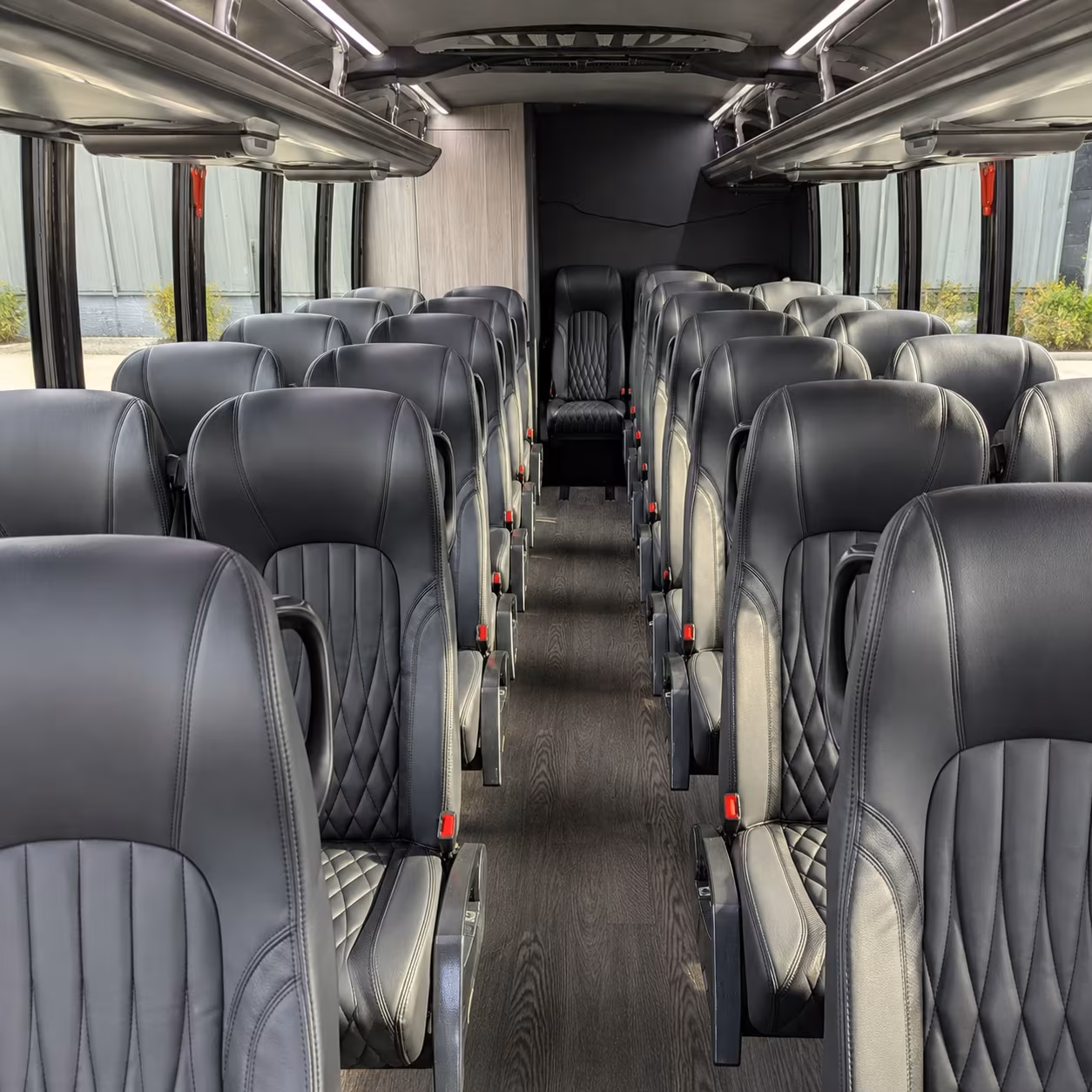 warren 35 passenger minibus interior