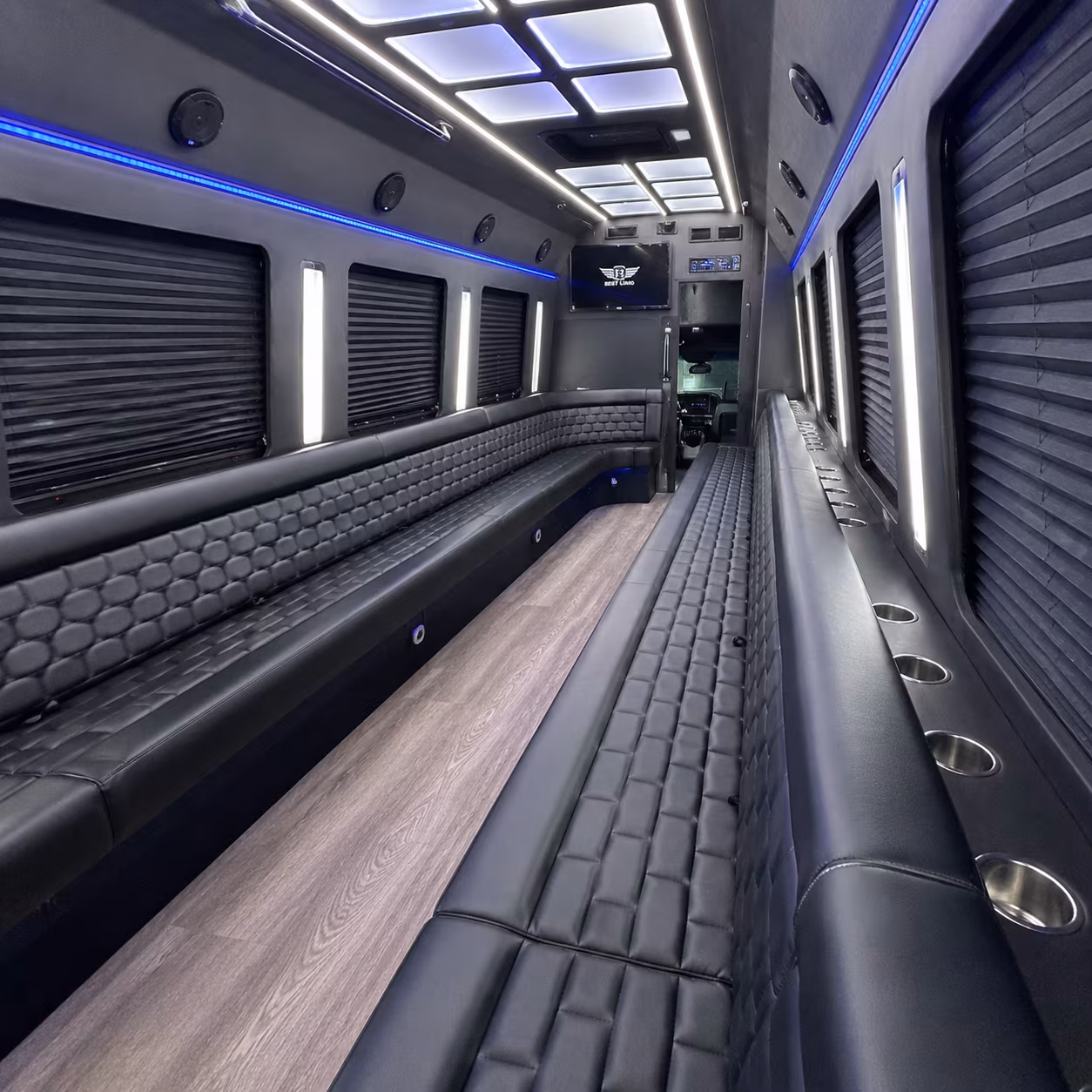 warren party bus rentals inside