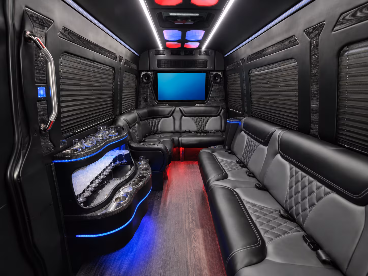 warren sprinter limousine inside